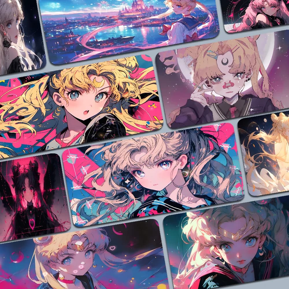 S-Sailor Girl M-Moon Mousepad Boy Pad tappetino per mouse da gioco in gomma naturale dimensioni per Gaming World of tanks CS GO Zelda