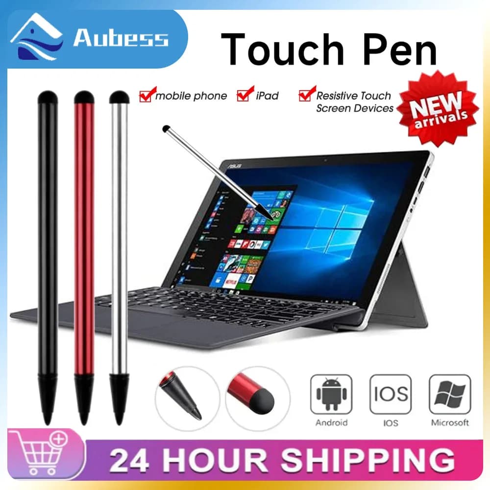 Nuovo portatile 2 in 1 universale telefono tablet touchscreen penne stilo capacitivo per Iphone Ipad Samsung Tablet Laptop Pen