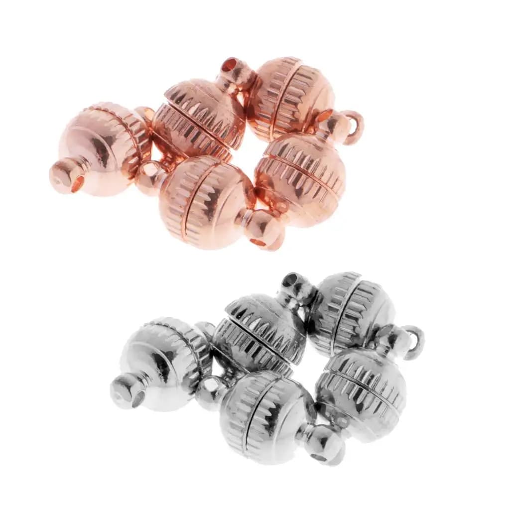 Chiusure Magnetiche in Ottone, Connettori per Gioielli, Accessori in Metallo per Collane e Bracciali, Componenti per Creazione di Gioielli