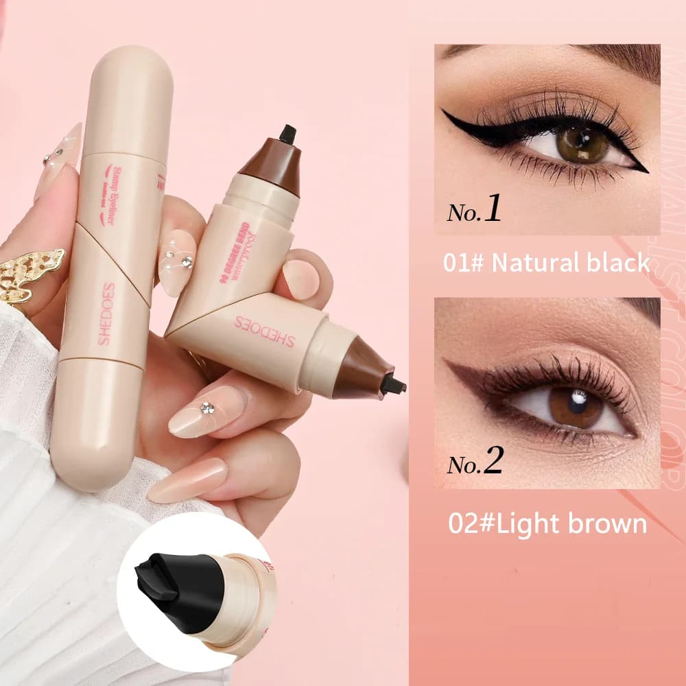 1PC waterproof eyeliner pen, fast drying, durable, smooth and easy to color, natural eye makeup creation