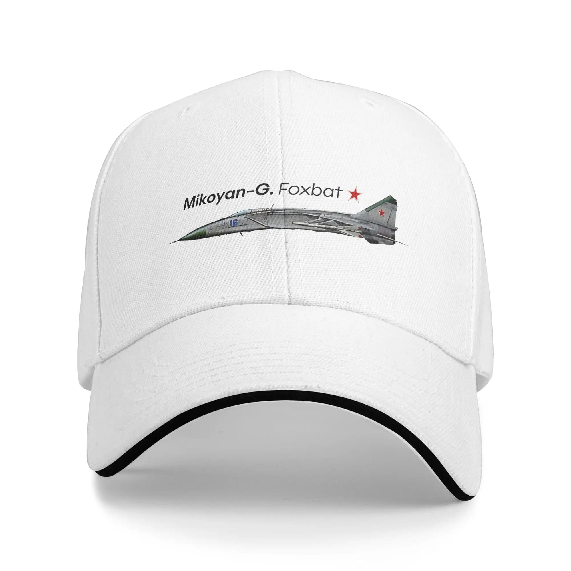 Summer Mikoyan-Gurevitch MiG-25 Foxbat Golf Cap Men Women Headwear Formal Golf Adjustable Fit Sun Hats