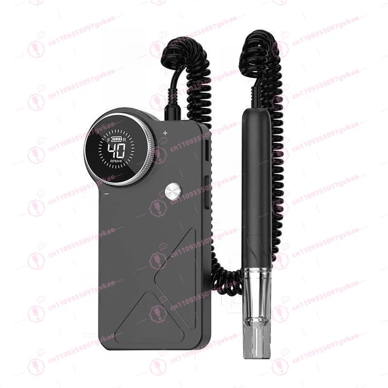 Brushless Rechargeable Nail Drill Cordless Electric Nail File for Manicure Pedicure Grinding Polishing
