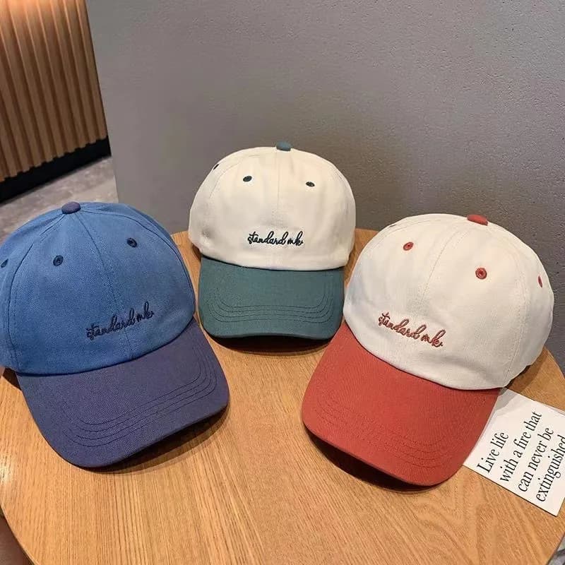 Orange and green baseball caps for men, women's cotton luxury hats, hip hop streetwear hats, trucker hats with letters.