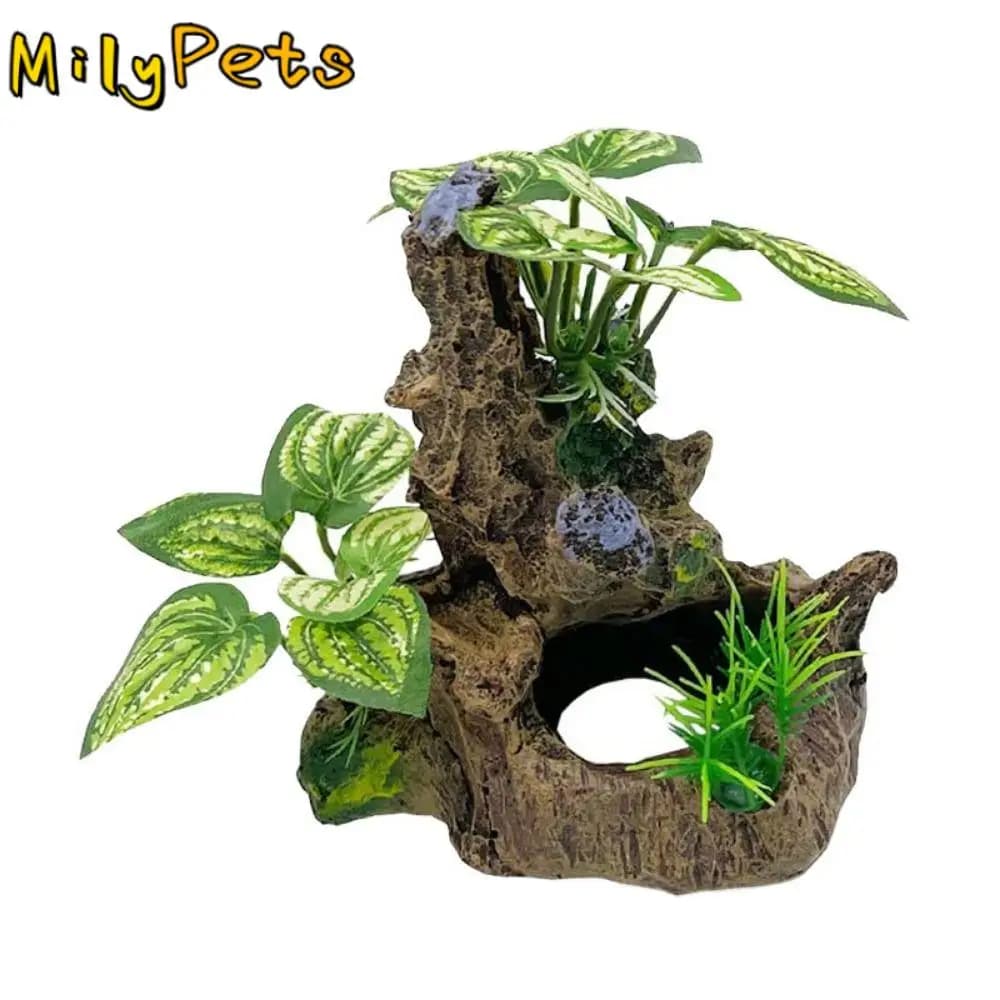 Decorative Artificial Driftwood Branch Realistic Plastic Underwater Grass Simulation Aquarium Artificial Plants Aquarium