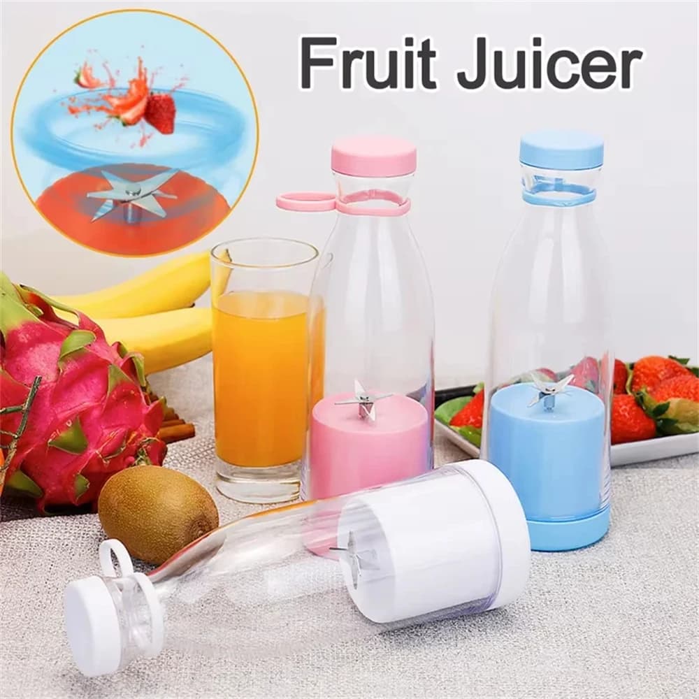 Electric juicer 420 ml Mini fruit mixers 6 blades Refill Spremygrumi Mug Home Squeezer Frullato Arancia Limone Blender