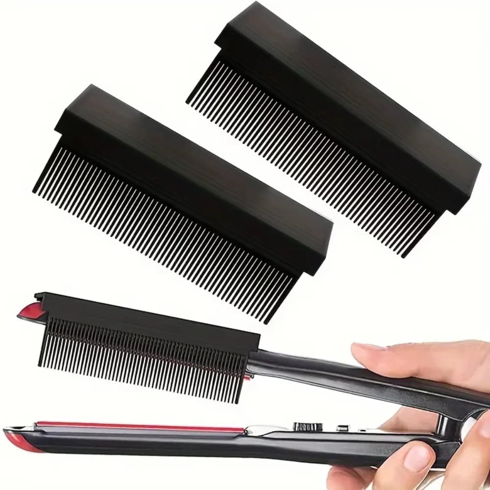 Clip On Hair Flat Iron Comb Lightweight Styling Straight Hair Comb Hair Care Tool Professional Hair Combs