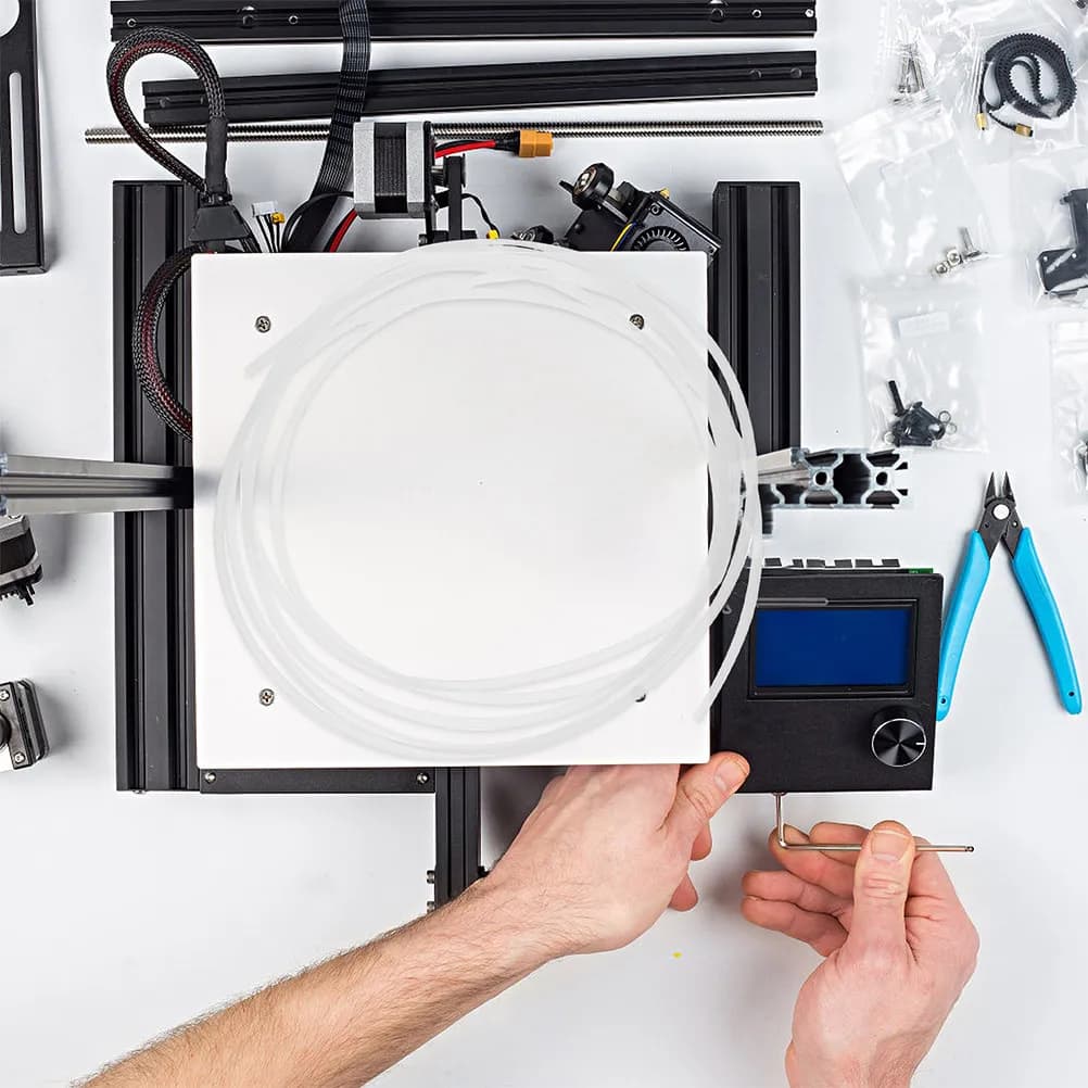 Tubo in PTFE da 3 pezzi per stampante 3D, kit di sostituzione del tubo flessibile per stampante ad alta precisione, resistente all'usura, adatto per filamenti Pla ABS