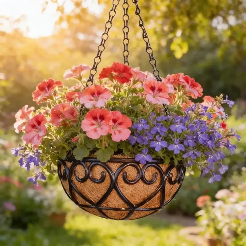 for Luxury Stainless Steel Foldable Painted Wall Hanging Planter Metal Triple Plant Pot Holder Indoor Vertical Garden Home