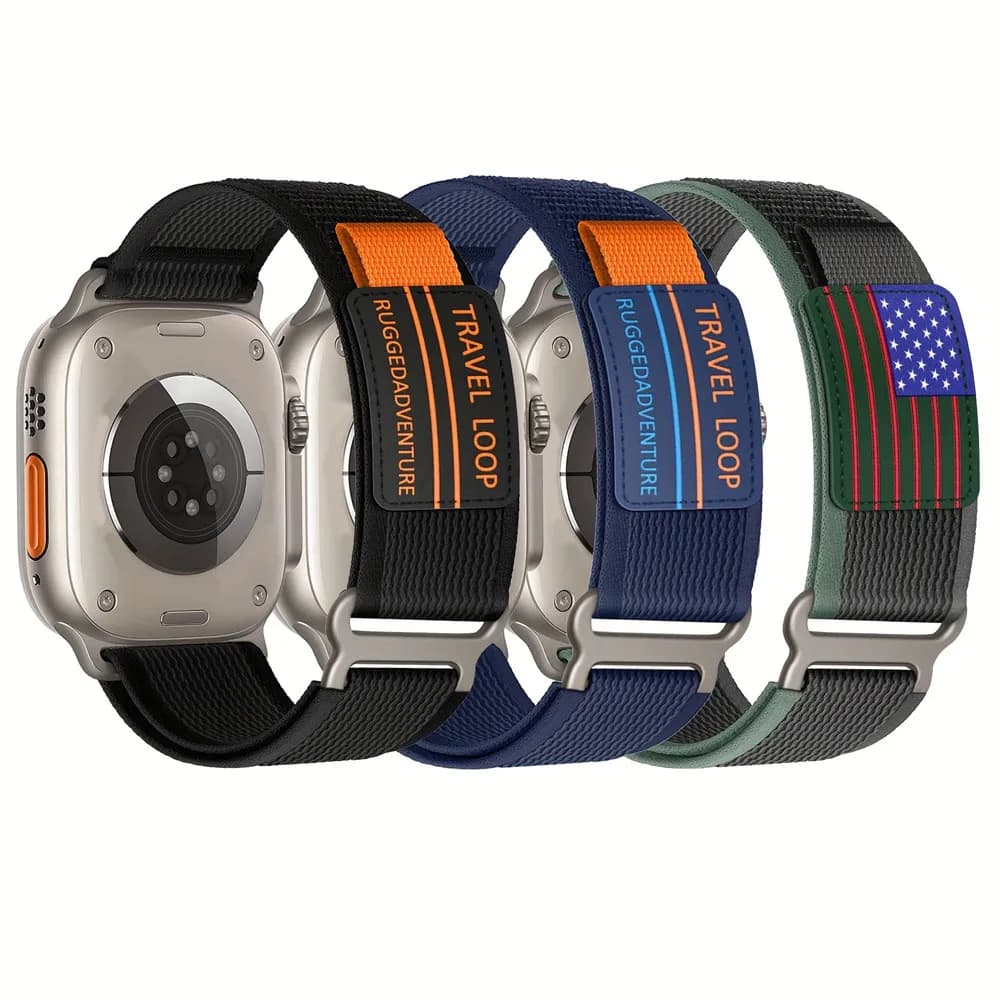 Cinturino Trail Loop per Apple Watch Ultra 2 49mm cinturino 46mm 44mm 40mm 41mm 42mm 45mm braccialetto in nylon per IWatch serie 10 9 8 7 6 SE