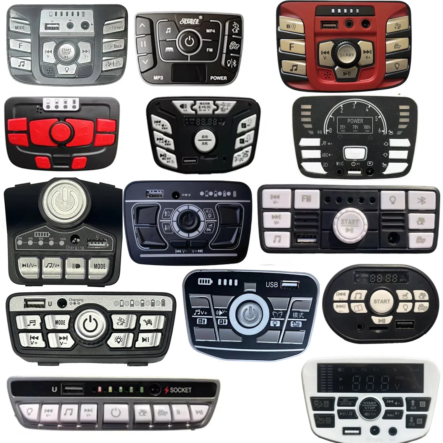 S9088,S306,NEL903 Controller centrale di alimentazione per auto giocattolo elettrica multifunzionale per bambini, lettore musicale Bluetooth per auto RC giocattolo per bambini
