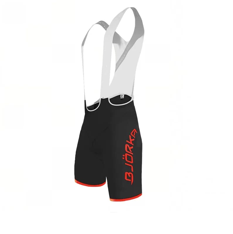 Men's White Cycling Shorts BJORKA Pro Culotte Team Bike Pants Cycling Shorts Fast drying uniforms with 20D gel padding