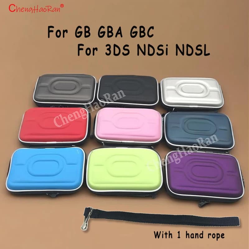 Custodia rigida 1PC per GB GBA GBC, borsa protettiva in EVA con cinturino da polso per NDSi NDSL 3DS