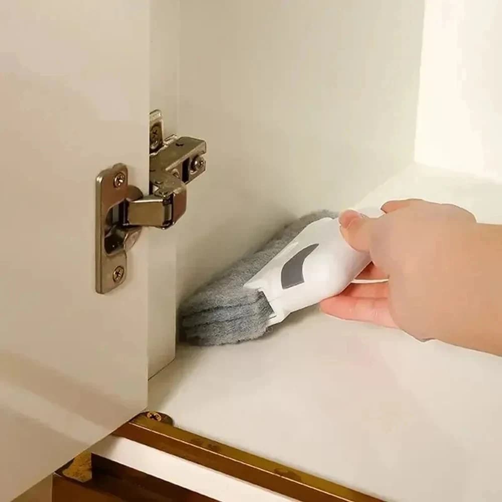 Set di Spazzole Multifunzionali Rimovibili per Pulizia Profonda, Strumento per Pulire Fughe di Finestre, Armadi e Angoli Morti, per Casa e Cucina