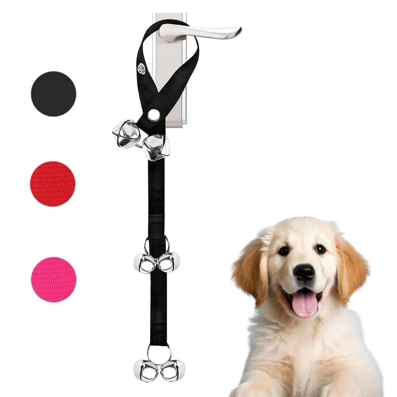 Campanello per WC per cani, campanello per cani, campanello per esterni, campanello per addestramento per WC, tutte le razze di strumenti per addestramento di cani di piccola taglia