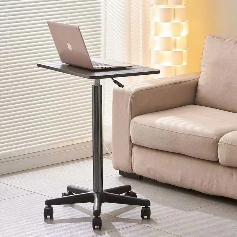 Mobile lifting table with pulley Small bedside standing laptop desk Live workbench Desk podium
