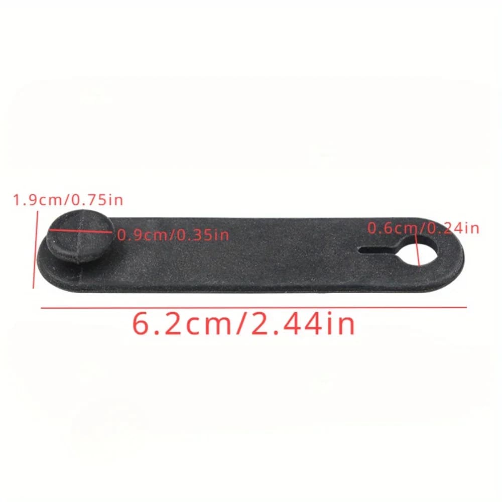 6pcs Motorcycle Fixed Cable Harness Short Zip Tie Modification Line Sorting Hub Rubber Zip Tie Button Fixing Ring Cable Tie