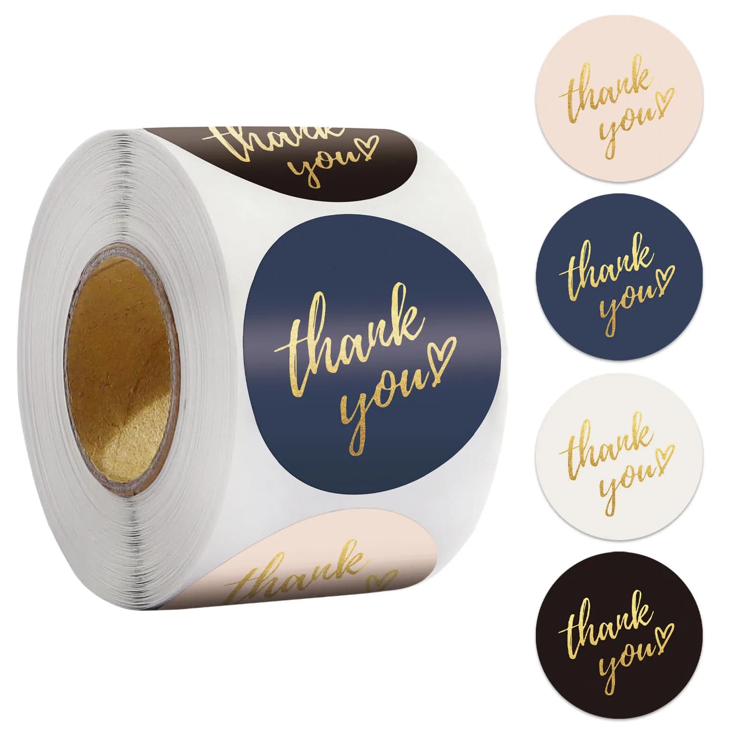 50-500 pieces 1 inch blue thanksgiving stickers for sealant labels for bags adhesive stationery supplies for wedding gift decorations handmade