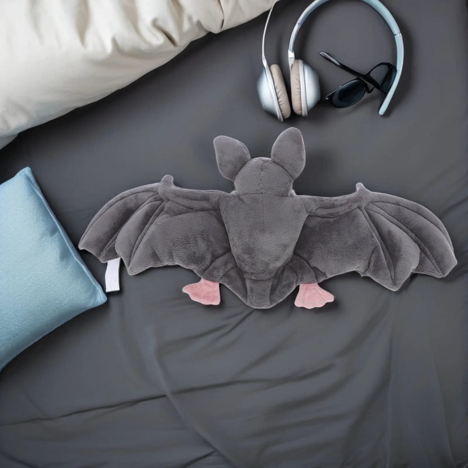 Decorazione Pipistrello di Halloween, Morbido e Adorabile Peluche per Scaffali, Tavoli, Feste, Casa, Negozi, Esposizioni, Atmosfera Spettrale
