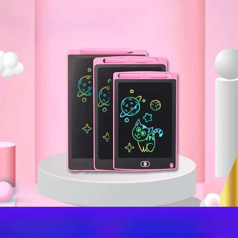 Tavoletta da scrittura LCD da 6,5/8,5/10/12/16 pollici per bambini, tavolo da disegno magico riutilizzabile con stilo, giocattoli per doodle cancellabili ecologici