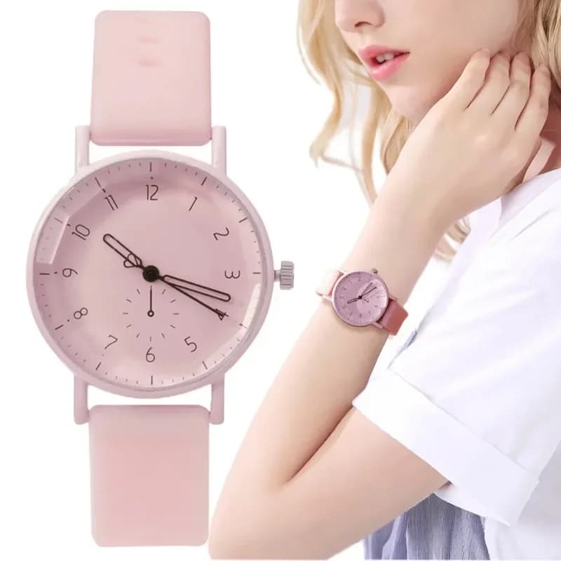 Fashion 2025 Fashion Brand New Silicone Strap Women's Watch Quartz Watch Reloj Gift Watch