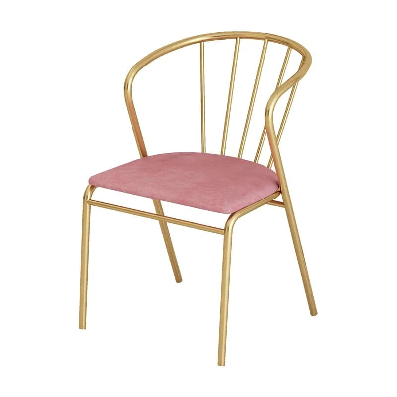 Sedie da pranzo di lusso con gambe dorate Sedie da pranzo moderne da giardino di design unico Ristorante Semi-bar Cadeiras De Jantar Mobili per la casa