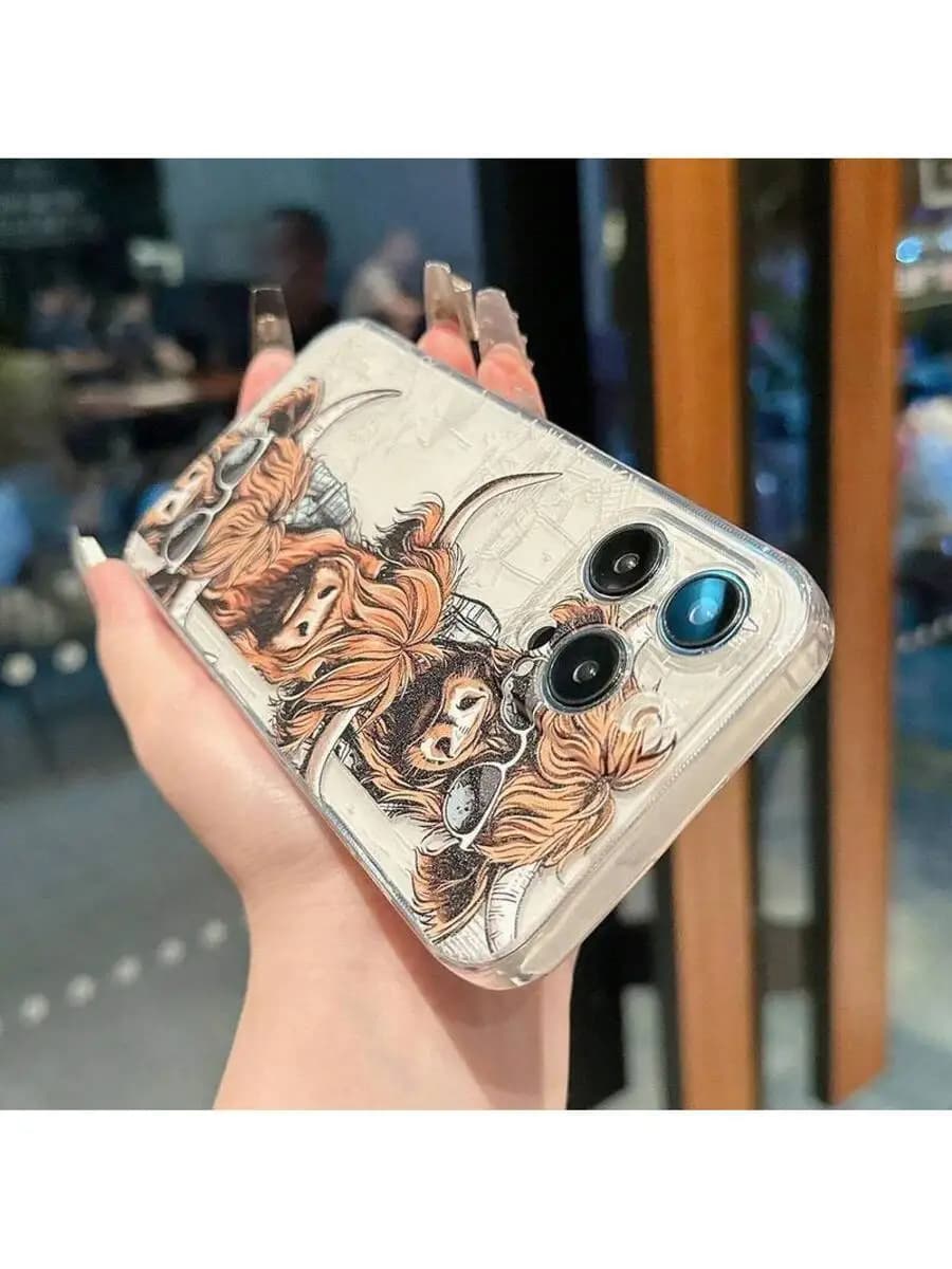 Creative Cow Print Shockproof Phone Case For iPhone 11 12 13 14 15 Series