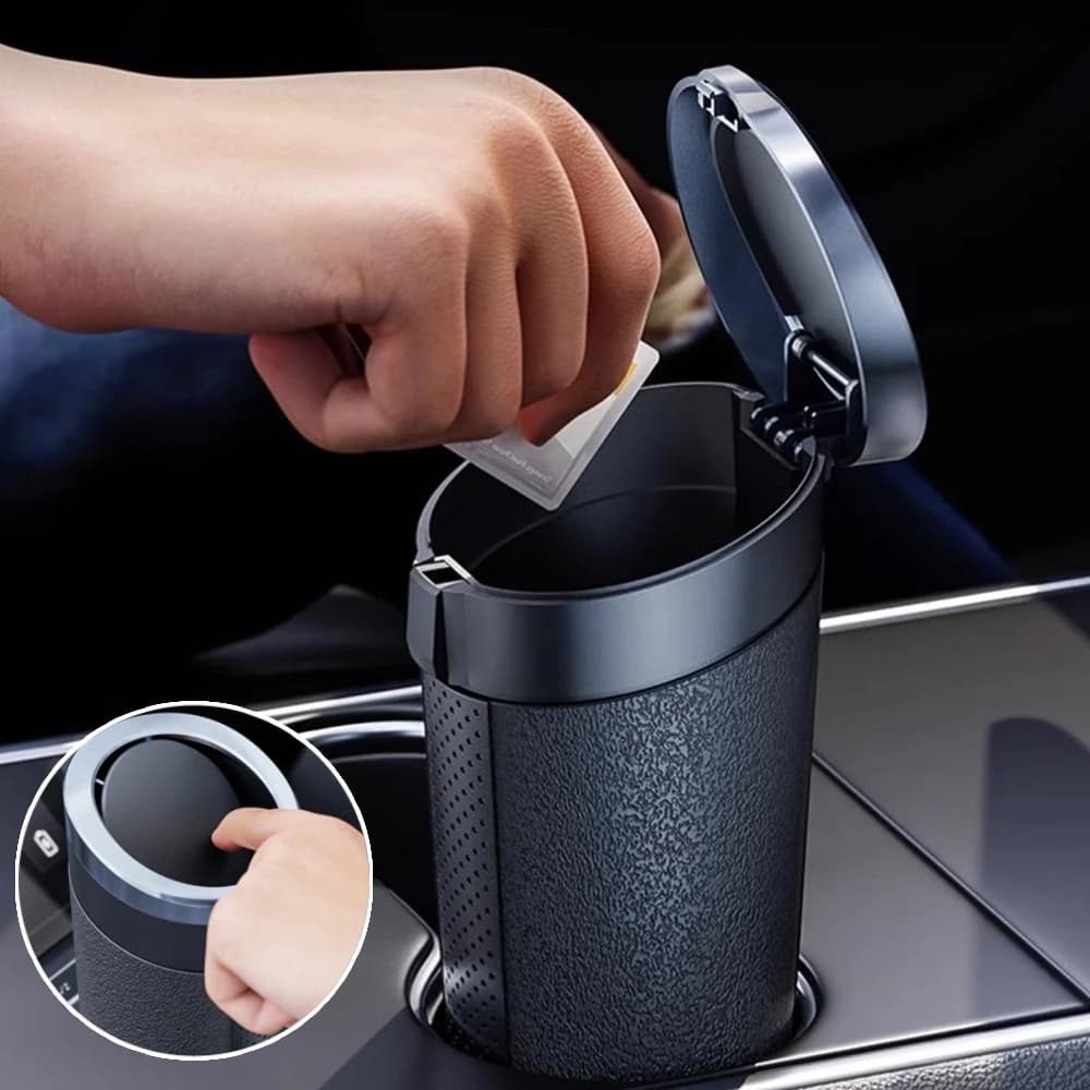 Car Trash Bin Cup-Shaped Garbage Can For Car Rubbish Basket Organizer Storage Holder Universal Auto Interior Accessories