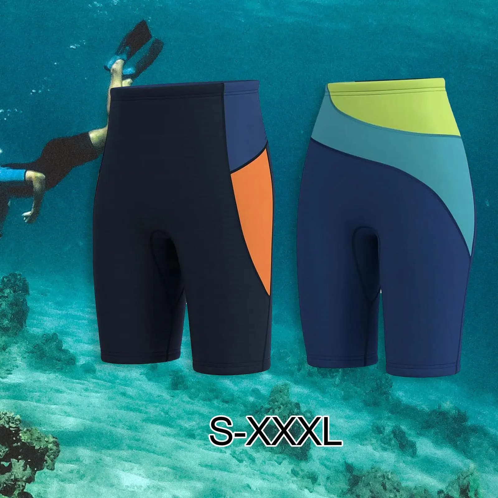 Pantaloncini da Immersione Subacquea 3mm in Neoprene, Pantaloncini Termici per Ciclismo, Costume da Bagno, Muta per Sport Acquatici Subacquei, Surf, Nautica, Kayak