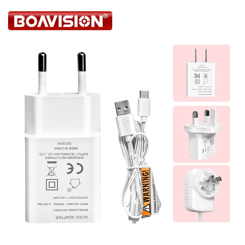 Caricabatterie adattatore porta tipo C da CA 110-240 V a CC 5 V 1000 mA per baby monitor VB603/VB801/VB803/VB601/VB615/ABM780