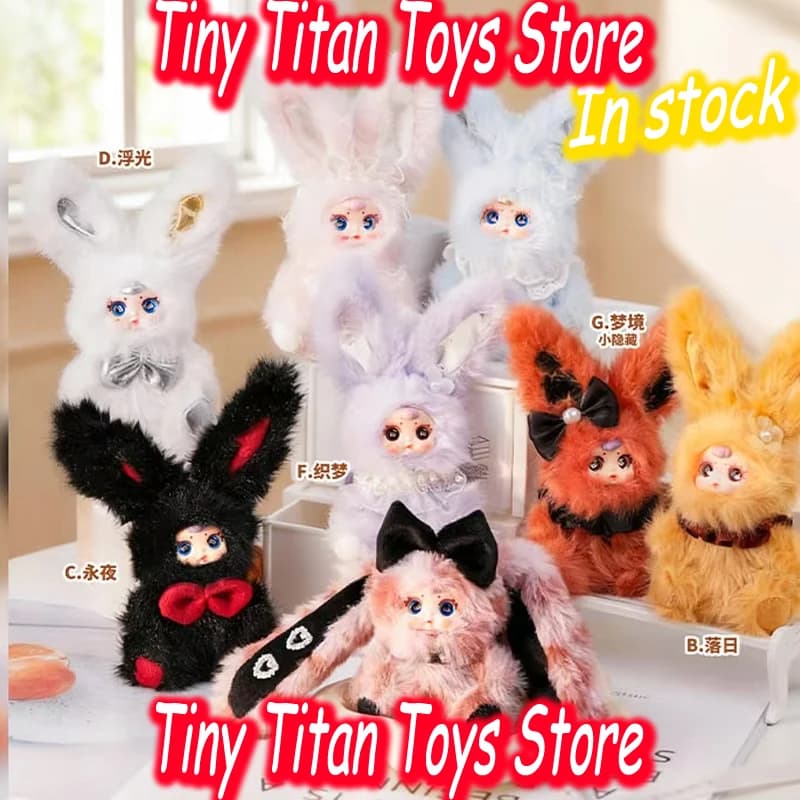 Mm Milk Blind Box Candy Mini Rabbit Series Peluche Coniglietto Animale Imbottito Bambola Decorazione Regalo di Tendenza per Feste Ciondolo Portachiavi Sorpresa