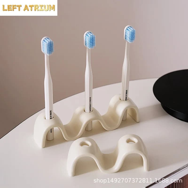 Bathroom Supplies Ceramic Toothbrush Holder Toothpaste Holder Storage Rack Base Couple Toothbrush Storage Holder Desktop Shelf