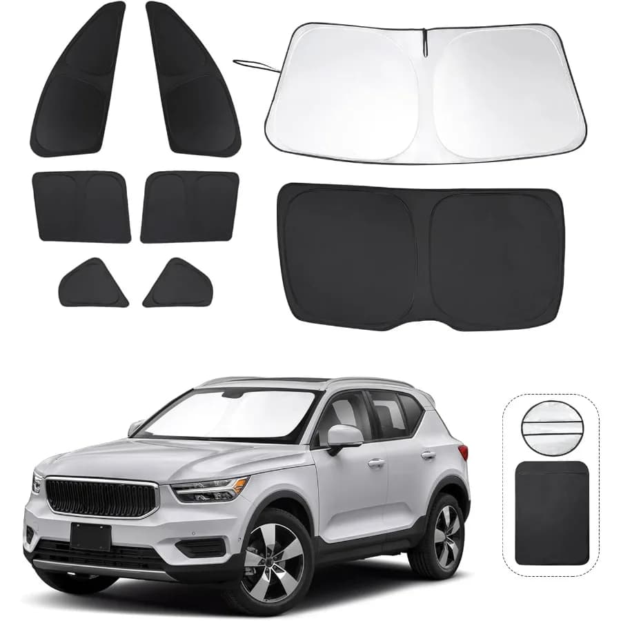 Parabrezza per Volvo XC40 20192025 Accessori Lato auto Finestre complete Parabrezza triangolare posteriore Parasole Raggi UV Privac