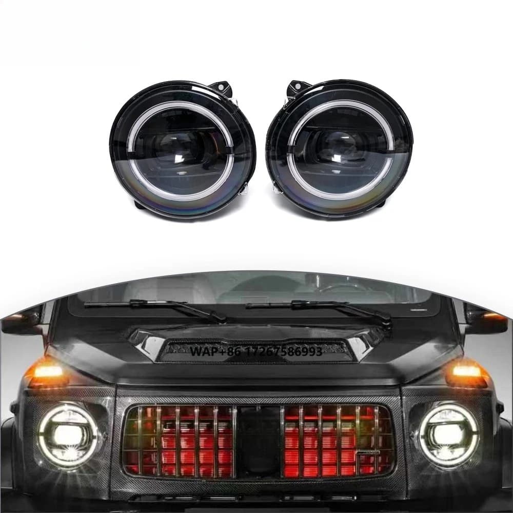 Fari Anteriori LED Notturni per Mercedes Classe G W465 W464 G63 G500 G400 2018+, Lampade Frontali Sostitutive per Auto