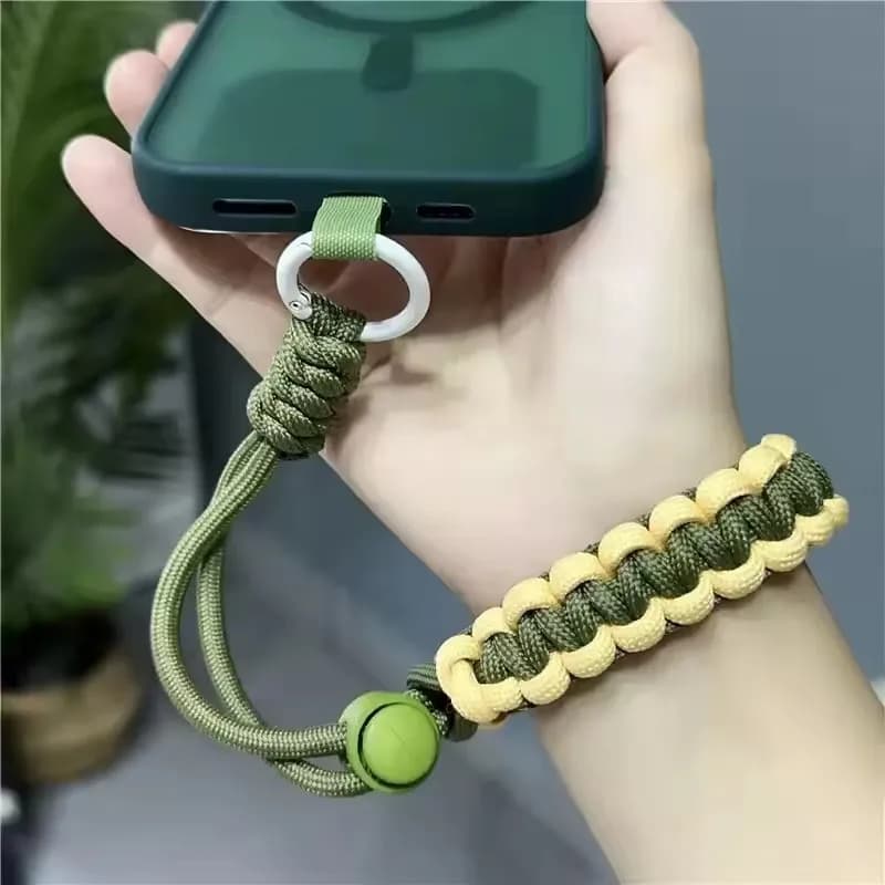 Adjustable universal self-locking anti-loss frame for mobile phone for iPhone case Samsung short wrist strap cell phone strap