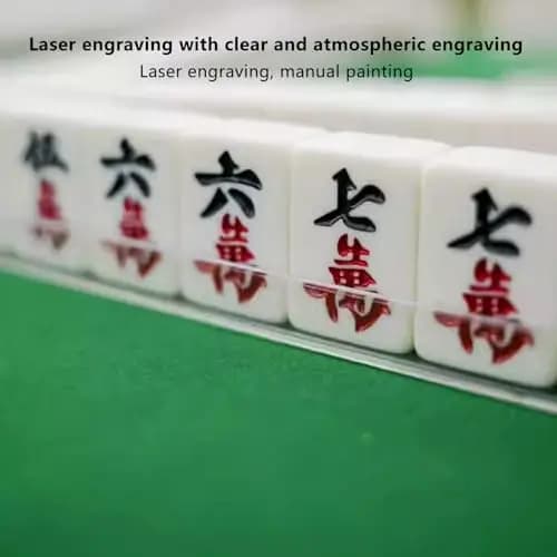 23-Inch Foldable Game Table With Green Felt Surface For Mahjong, Poker, Dominoes And Card Games, Featuring Removable Tile