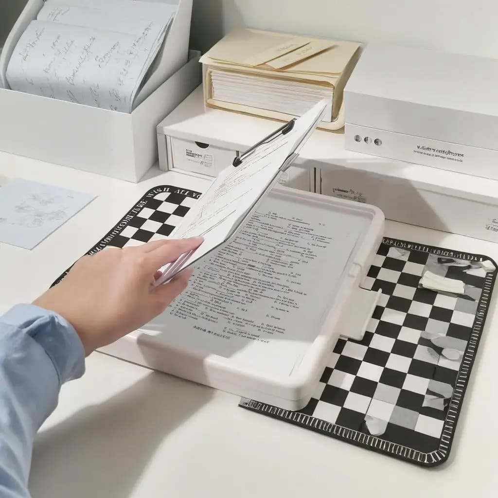 Nuovo organizzatore di file per esami cartelle per studenti multifunzione A4 con clip porta documenti per ufficio materiale scolastico portaoggetti in cartoncino