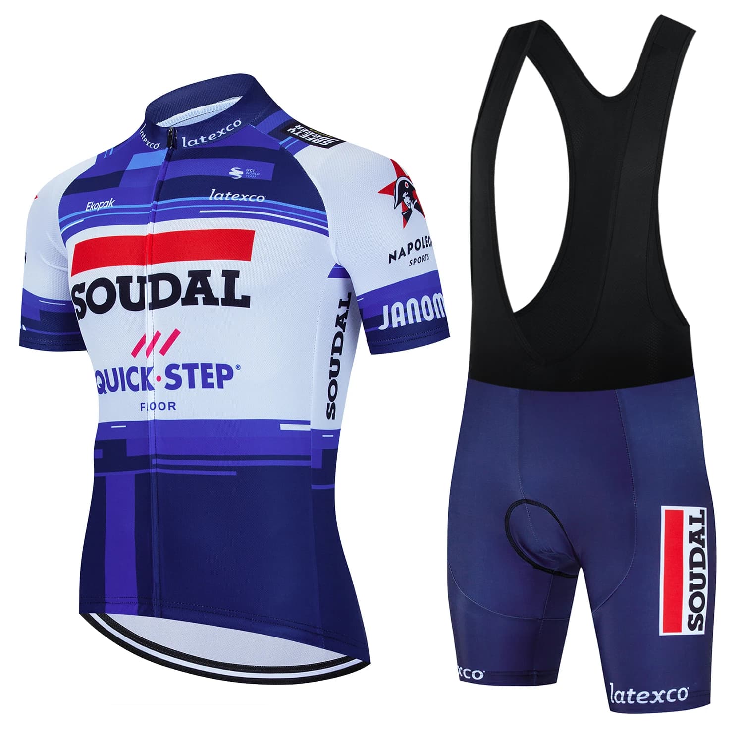 2025 SOUDAL Cycling Clothing Jersey Men Set Mtb Road Bike Uniforms Men's Shorts Mountain Complete with Wallet Men's Complete Cycle Spring Summer