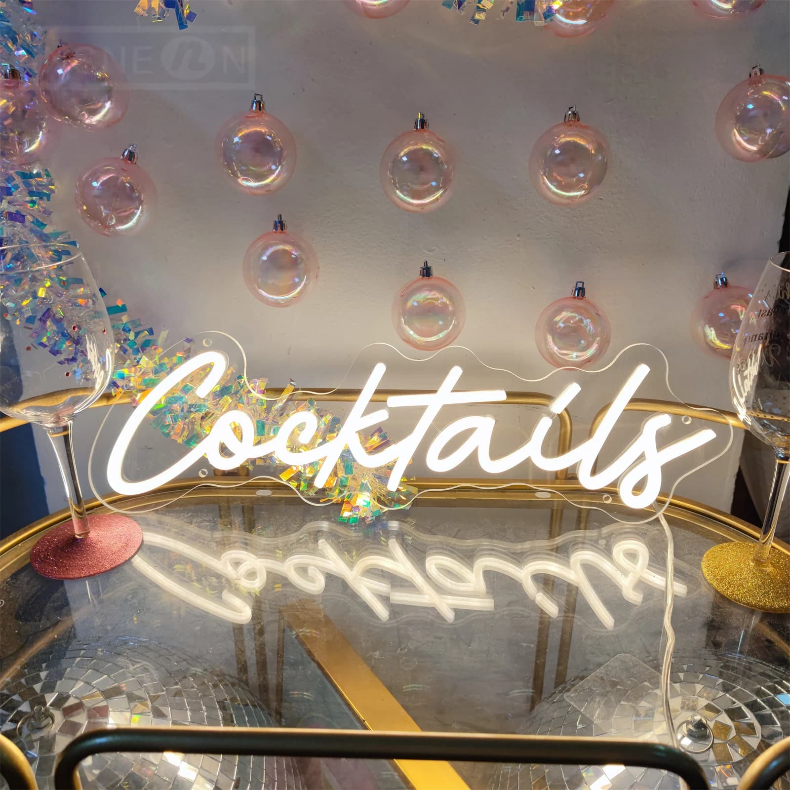 Insegna al Neon LED per Cocktail, Lampada da Parete al Neon Martini per Bar, Pub, Birrerie, Man Cave, Decorazioni per Matrimoni e Feste, Alimentazione USB