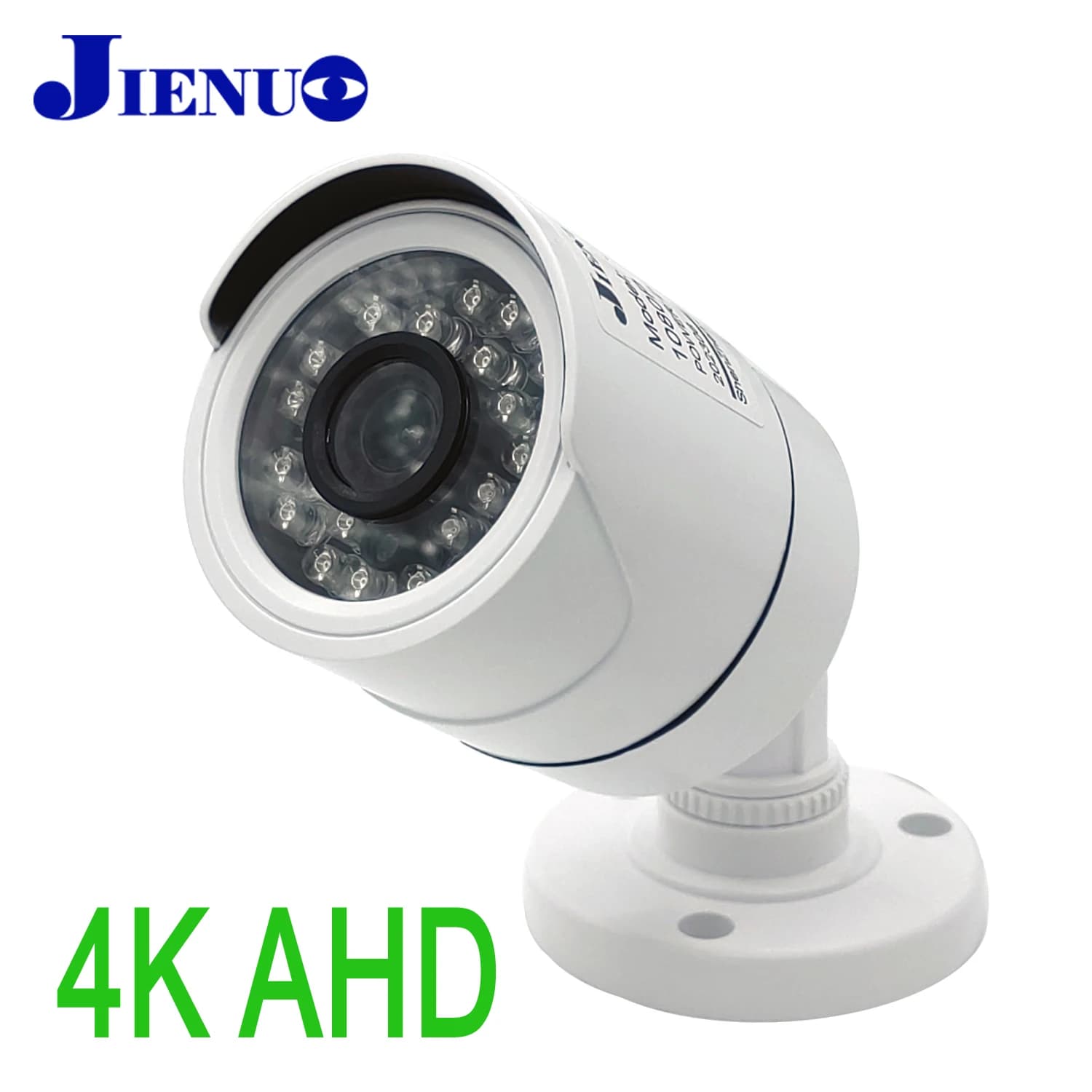 JIENUO 4K AHD telecamera di sorveglianza di sicurezza CCTV Outdoor impermeabile visione notturna a infrarossi 1080P 5MP TVI CVI Indoor Video Home Cam