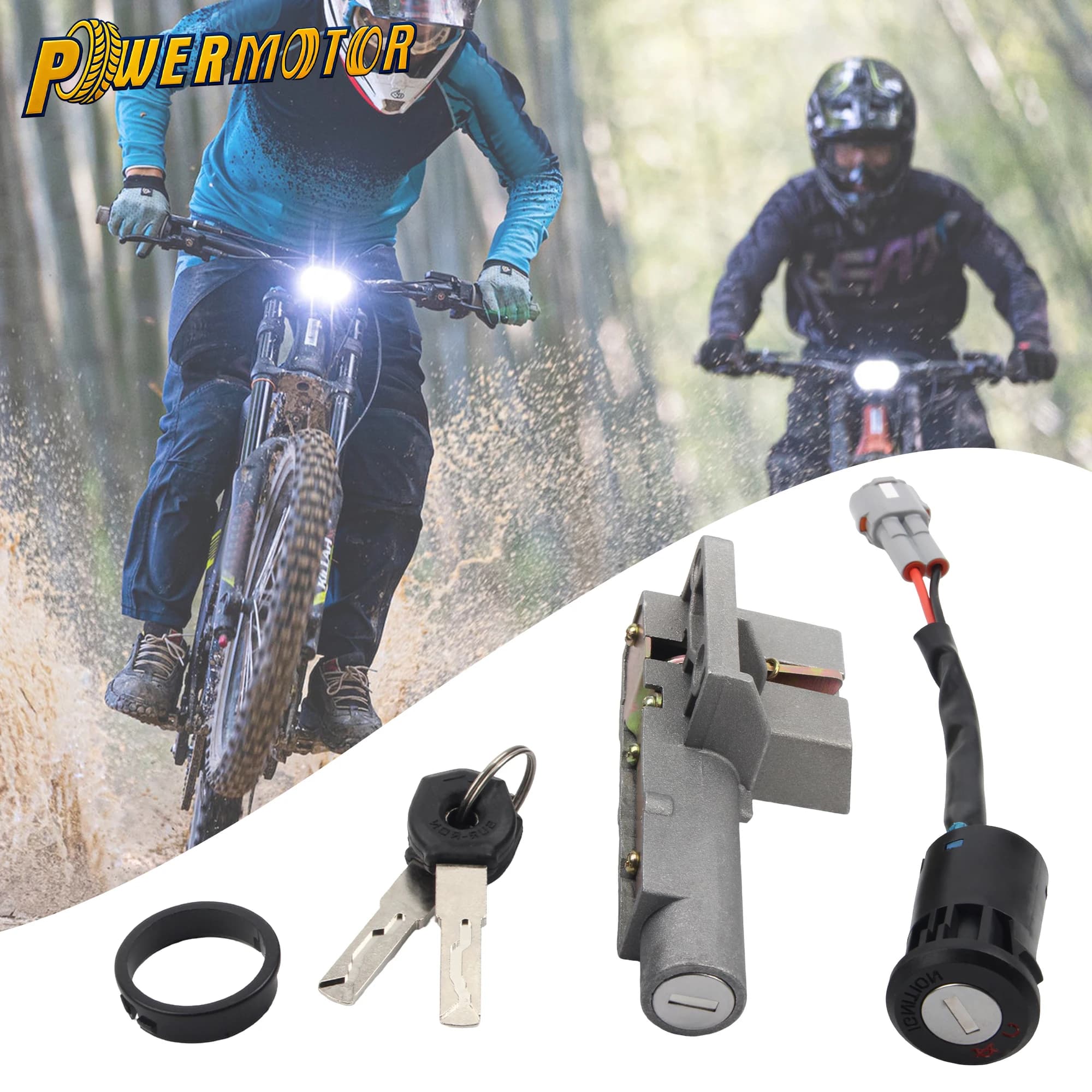 Set di chiavi e interruttore di accensione per moto da cross Surron Light Bee S X Segway X160 X260, ricambio per moto elettriche da cross.