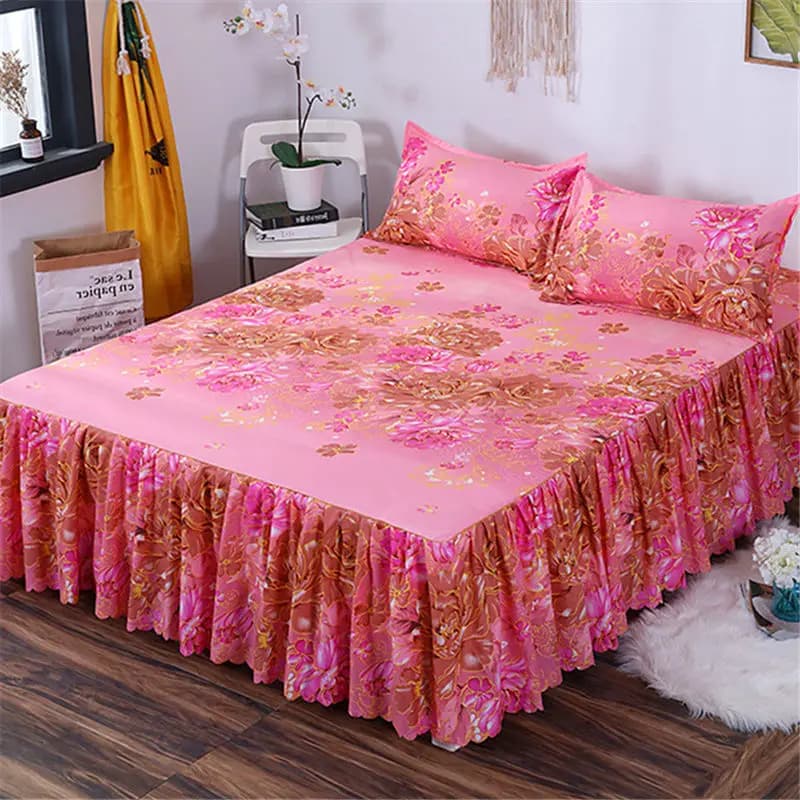 Set biancheria da letto copriletto in cotone tessile per la casa coprimaterasso elasticizzato coprimaterasso coppia trapunta lenzuolo singolo con 2 federe