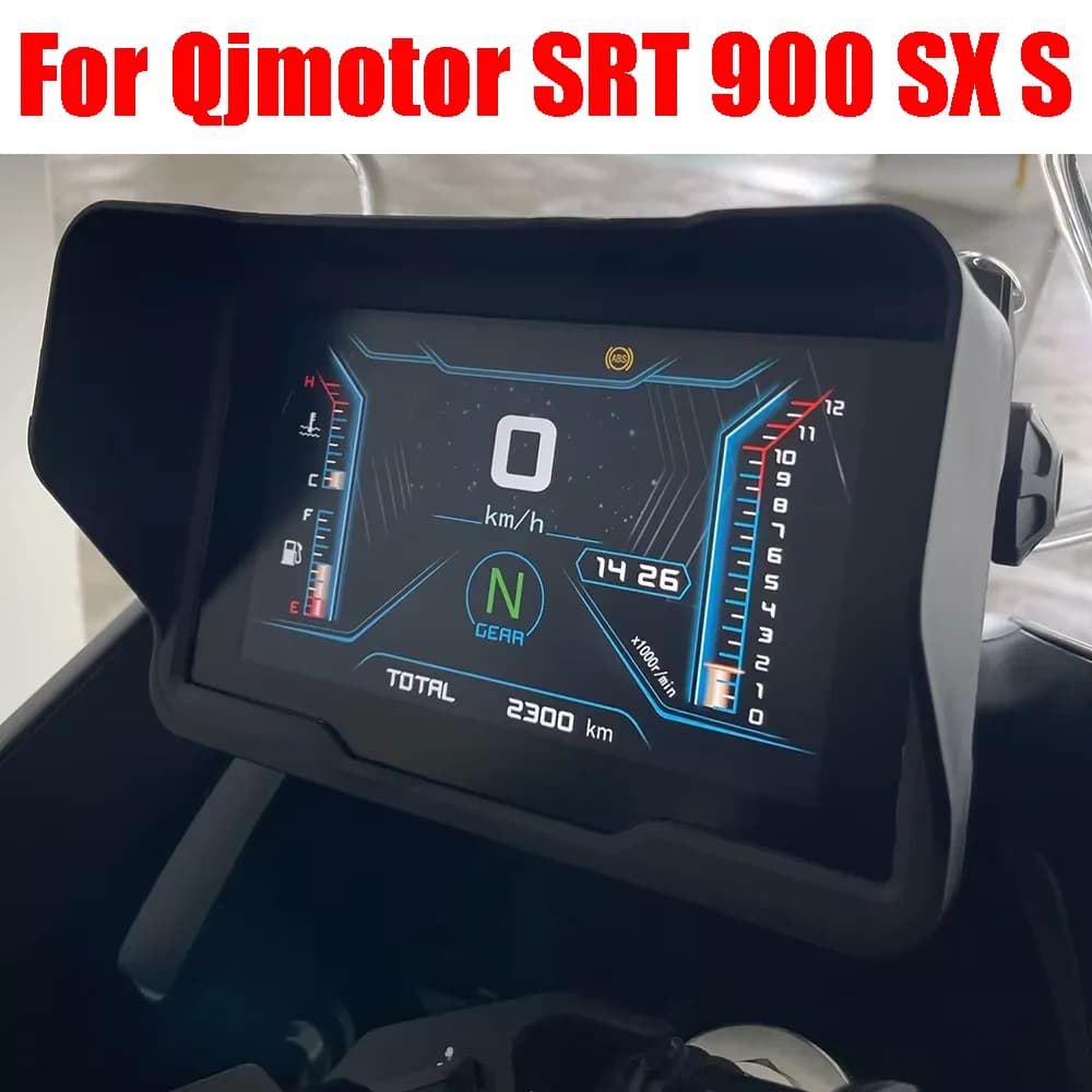 Parasole per Cruscotto Moto QJMOTOR QJ SRT 900 SX S 900SX SRT900 SRT900S SRT900SX, Protezione Schermo Strumenti