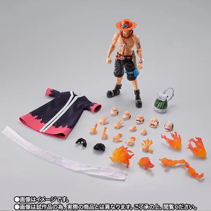 18 CM Portgas D Ace Anime One Piece PVC KO Articolato Action Figure Decorazione del Desktop Ornamento Modello Kit Ragazzo Alla Moda Giocattoli Regali