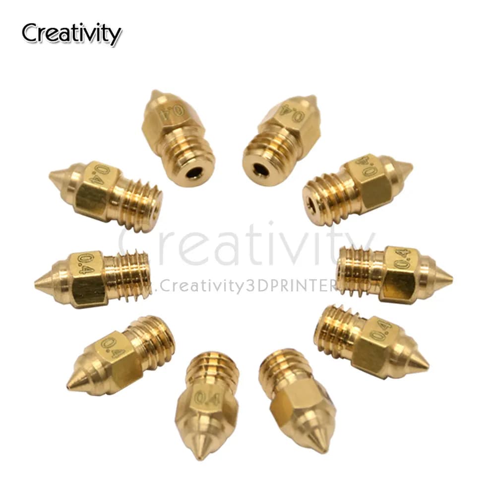 3/5 Pezzi Ugello in Ottone per Stampante 3D CR6 SE 0.4/0.6/0.8mm per CR6SE/Ender3S1/Ender3 NEO, Ricambi Hotend per Stampante 3D, Ugello in Ottone CR-6 SE