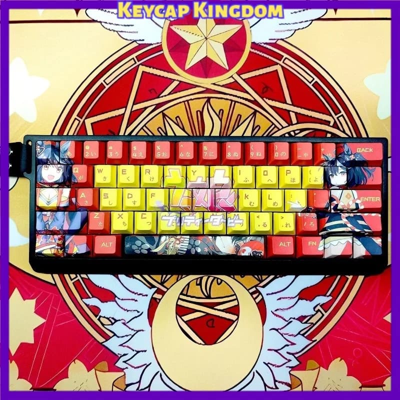 NEW Uma Musume Pretty Derby Silence Suzuka Anime Keycap PBT Custom Cute Mechanical Keyboard Keycap PC Gaming Accessories Gift