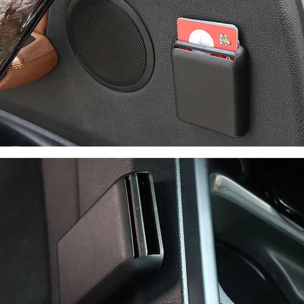 Organizzatore per auto multifunzione Sedile automatico Fessura per biglietti Scatola di immagazzinaggio Staffa Supporto Accessori per auto universali Interni 6,8x8,5 cm