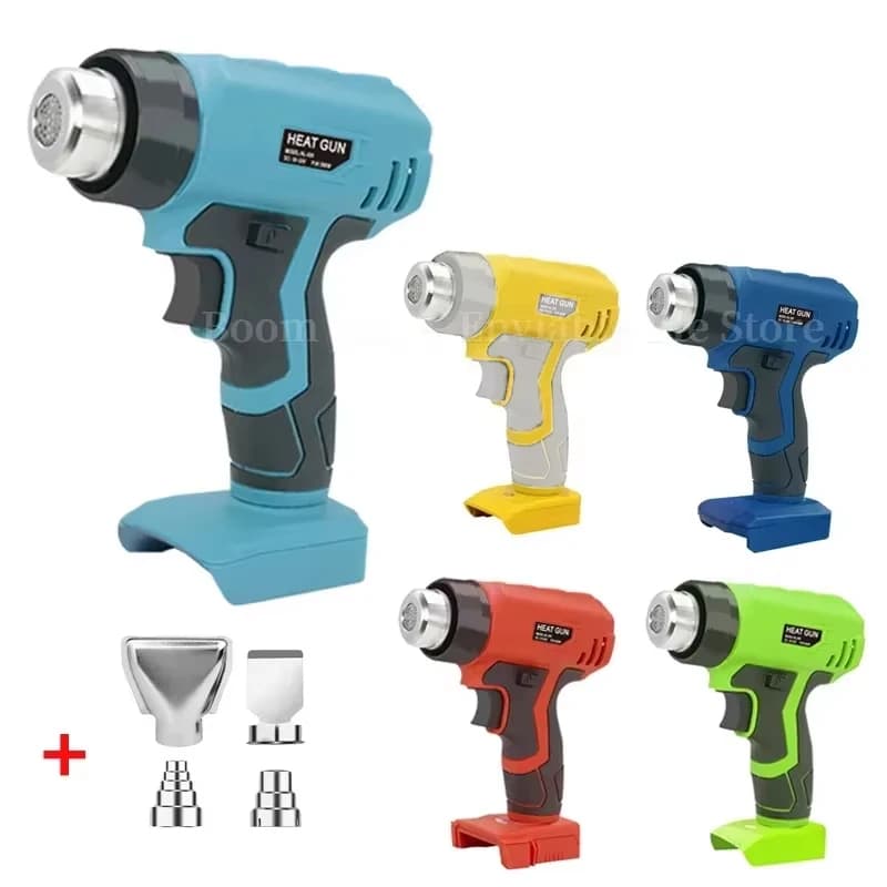 Pistola termica ad aria calda per Makita/Dewalt/Milwaukee/Bosch/Black&Decker, batteria da 18V, piccola pellicola termoretraibile Meisew per uso automobilistico