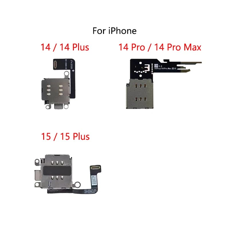 Cavo flessibile per presa per lettore di slot per scheda SIM per iPhone XR 11 Pro Max 12 13 14 Plus 15