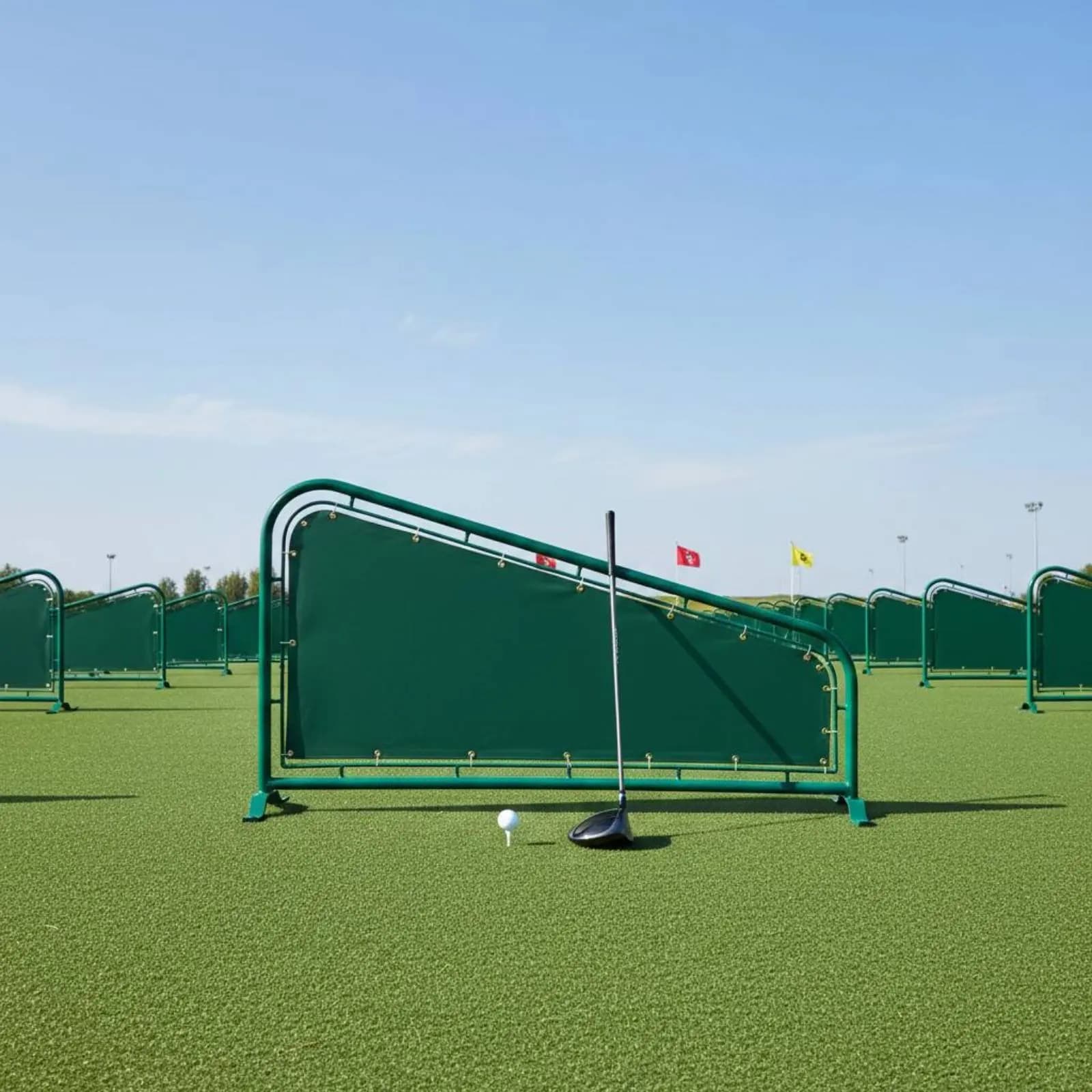 Divisorio da golf in tela resistente, barriera per campo pratica, attrezzatura sportiva resistente all'usura