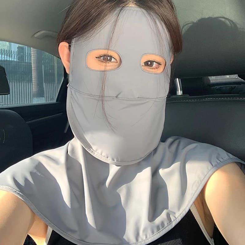 Maschera Protettiva Estiva 2026 per Donna, Protezione Collo Lungo Integrata, Maschera Integrale Traspirante per Donna